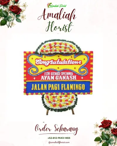 Bunga Papan Congratulation di Jengkok